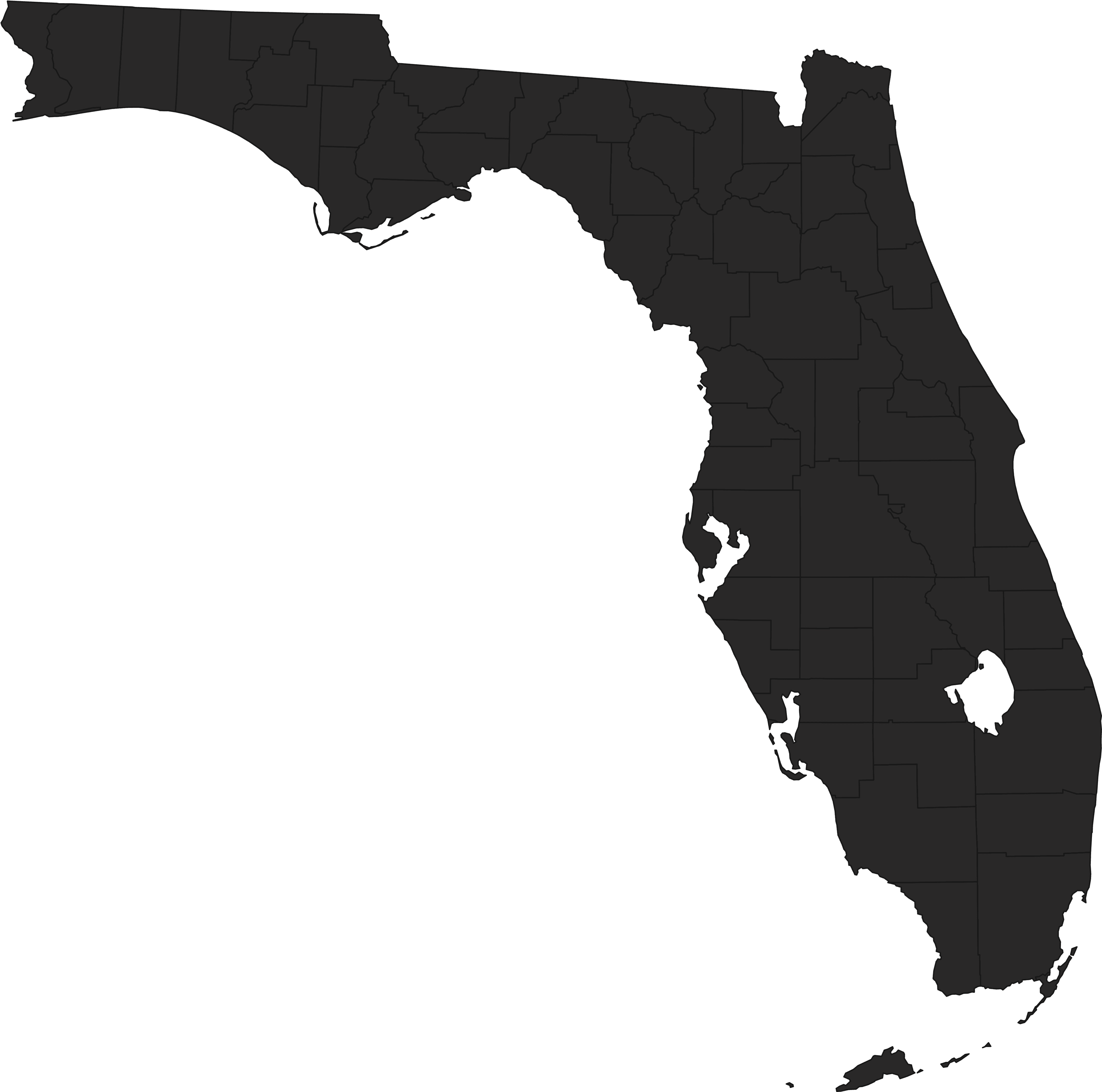 Florida Map Base